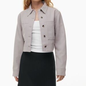NWT Aritzia Wilfred color Ashen Little Cropped Jacket
